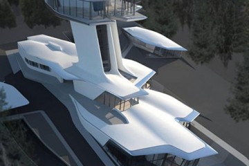 Zaha Hadid pour Naomie Campbell