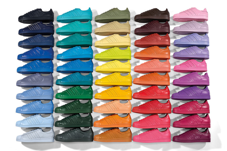 Adidas Originals Superstar Supercolor Pack en collaboration avec Pharrell Williams